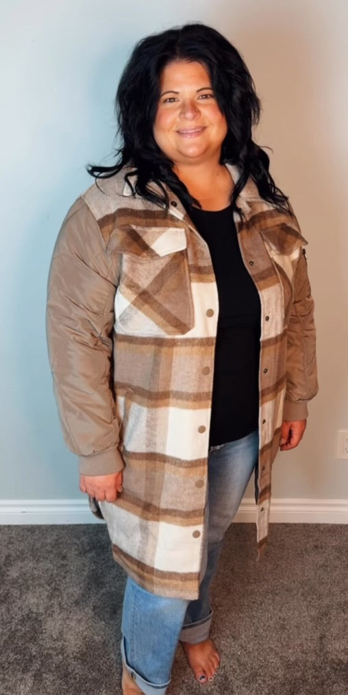 Cleo Plaid Coat